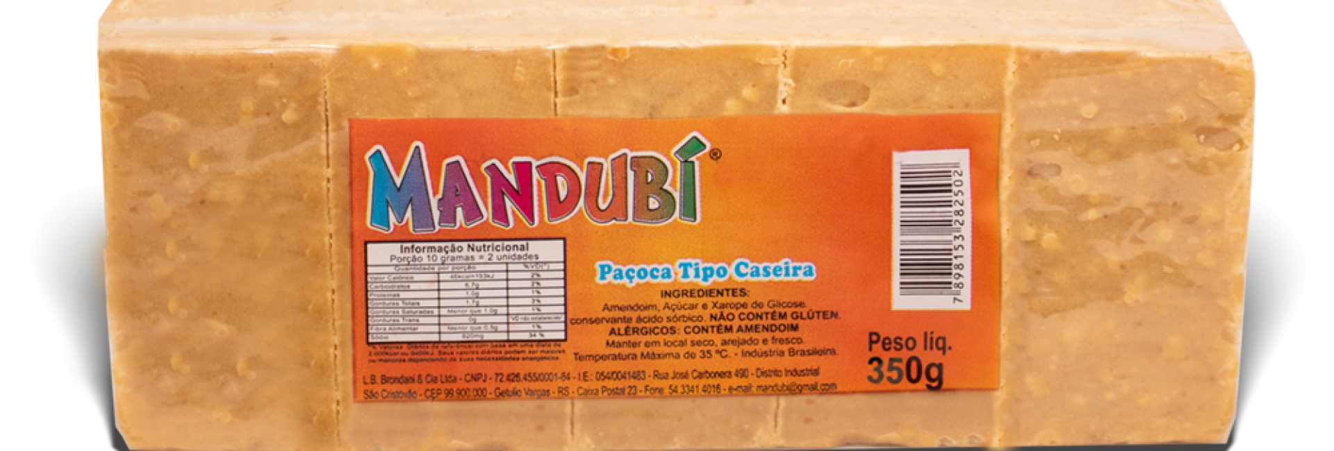 Paçoca tipo caseira 300g